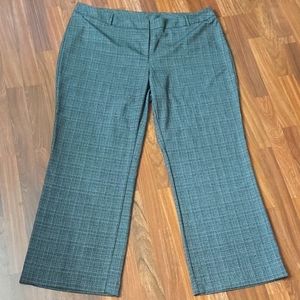 Worthington Curvy Fit Plaid Trousers
